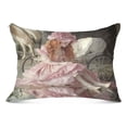 thumbnail image 4 of Pillow Case Plush Pillow Woman in Pink Dress Case standard size/King size/Queen size Bed Pillow Pillowcases, 4 of 9