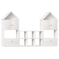 thumbnail image 4 of CHEERFUN House-Shaped Children's Bookshelf, Multi-Functional Organizer for Books and Toys, Durable Kids Storage Cabinet for Playroom or Bedroom, Easy Assembly and Safe Design, 4 of 11