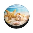 thumbnail image 3 of Balery Beach Starfish Shelltire Cover Waterproof Dust-Proof, Universal Spare Wheel Tire Cover For Trailer, Rv, Suv Truck And Vehicle Camper Accessories-15 Inch, 3 of 9