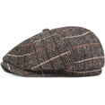 thumbnail image 3 of CoCopeaunts Plaid Octagonal Newsboy Cap Beret Cap Autumn Winter Hat Vintage Artist Painter Hat Men Women Flat Cap Berets Men, 3 of 8