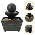 thumbnail image 1 of KONTONTY Fontaine de Bureau en Résine Noire pour Table, Cascade pour Jardin et Cour 1ensemble, 1 of 8