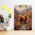thumbnail image 5 of Acrylic Writing Board Silver 12.5*9 Inch Clipboards Transparent Acrylic Material Suitable For Office Classroom Teachers Fashion Bloggers Stationery Enthusiasts Two Cute Cattle, 5 of 9