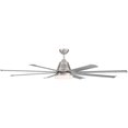 thumbnail image 3 of Craftmade Wtp728 Wingtip 72" 8 Blade Led Indoor Ceiling Fan - Nickel, 3 of 4