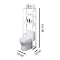 thumbnail image 4 of Mueble Organizador Baño Practiksa Rack Estante Sanitario Taza Repisa Color Blanco, 4 of 4