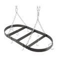 thumbnail image 1 of Calphalon 18" x 36" Hard Anodized Aluminum Space Saving Hanging Pot Rack, Black, 1 of 4
