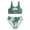 Green; Swimsuit Sets, variant on Girls Swimsuits Summer Coconut Tree Print Two Piece Tankini Boyshort Bathing Suit for Beach Rash Guard Black 9 Years-10 Years
