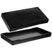 FOMIYES 2Pcs Party Trays Food Serving Tray Black Wood Grain Impact-resistant for Daily Use