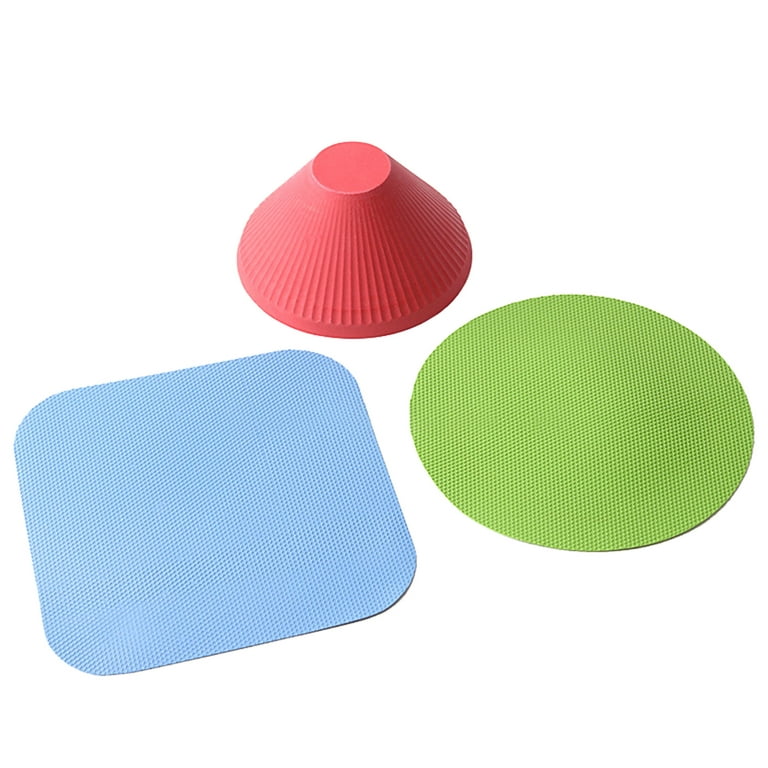 Rubber Jar Opener Gripper Pad Silicone Heat Insulation Pad Round-rubber  Grippers For Opening Jars,8pcs
