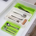 thumbnail image 3 of Mistaha Drawer Cutlery Organizer Fork Chopstick Spoon Extendable Adjustable Disassembled Multi-Purpose Kitchen Dinning Room Bedroom, 3 of 8