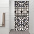 thumbnail image 3 of Nordic Style Earthy Boho Curtain 36x72 Inches Quick-Dry Polyester Bathroom Decor with Plastic Hooks Ethnic Look, 3 of 5