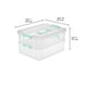 thumbnail image 2 of Sterilite 1427clr stack & carry - Caja de 2 capas, tapa transparente y asa azul, capas transparentes Sterilite Caja con asa de 2 capas Stack & Carry, 2 of 10
