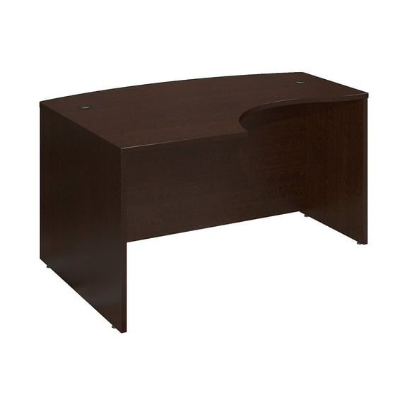 Bush Series C Mocha Cherry 60W x 43D Left Hand L-Bow Desk Shell WC12933