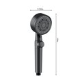 thumbnail image 3 of YiJuHui 1pcs Turbo High Pressure Shower Head - 5 Spray Modes, Water Saving Pause Button, Easy Install, Strong Flow for Low Pressure Bathrooms, 3 of 9