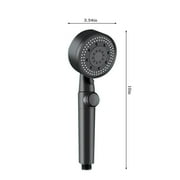 Teissuly Clearance High Pressure Shower Head, Filter Filtration Turbo Vortex Water Saving 5 Mode Function Spray Turbocharged Hydro Jet Handheld Showerheads for Dry Skin & Hair (Black)