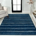 thumbnail image 4 of JONATHAN Y MOROCCAN HYPE 4 x 6 Area Rug, Williamsburg Minimalist Stripe - Navy/Cream, MOH201C-4, 4 of 9