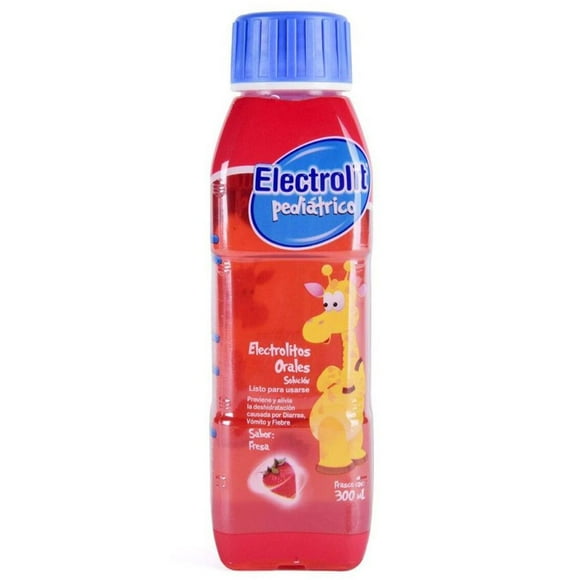 Electrolit Pediátrico Suero Oral Botella Con 300mL Sabor Fresa Electrolit SOLUCIÓN
