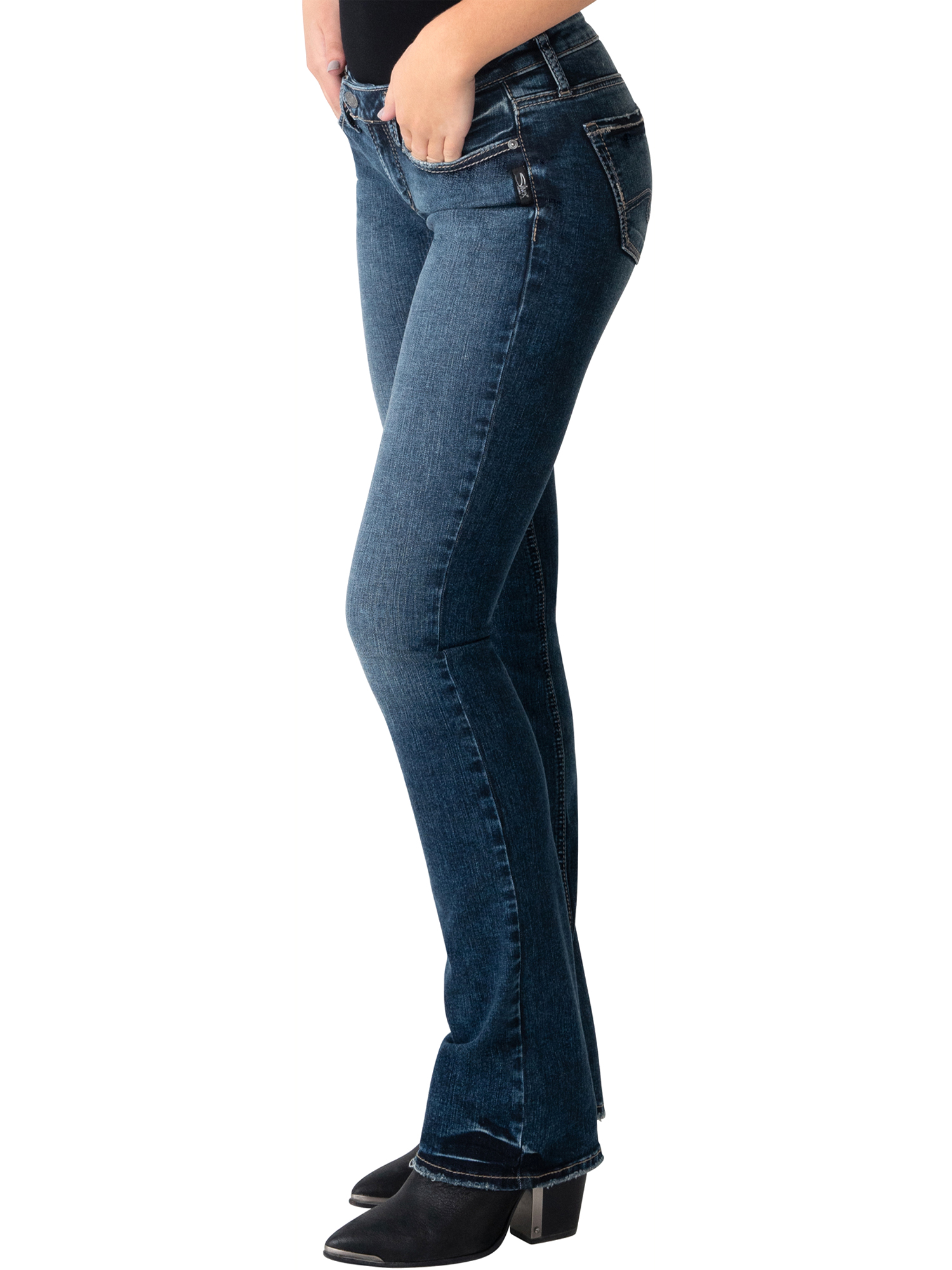 Silver Jeans Co. Women's Tuesday Low Rise Slim Bootcut Jeans, Waist Sizes 24-36 - image 3 of 3