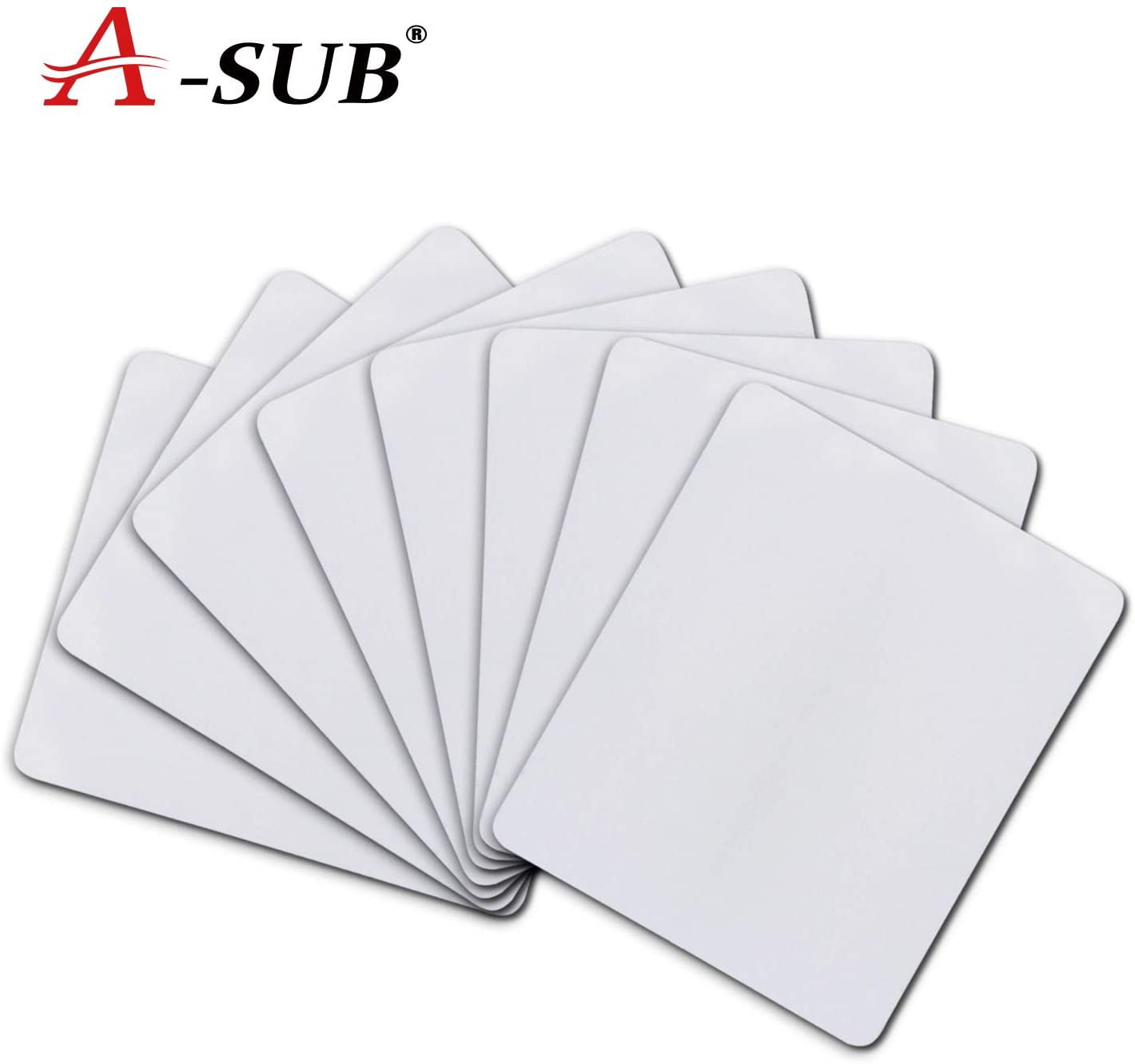 A-SUB 12PCs Sublimation Mouse Pad Blank Rectangular Blanks for Sublima