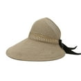 thumbnail image 2 of Shenmeida Women Sun Hat Foldable Sun Protection Cap Summer Wide Brim Empty Top Beach Hollow Out Hat Headwear, 2 of 7