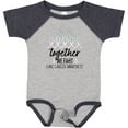 thumbnail image 3 of Inktastic Together, We Fight Lung Cancer Awareness Boys or Girls Baby Bodysuit, 3 of 5