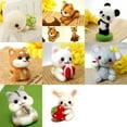 thumbnail image 3 of DIY Wool Felt Needle Felting Kit Raw Material for Adult Cartoon Animal Puppy, 3 of 10