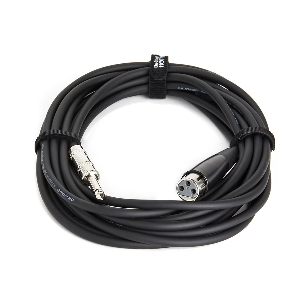 On-Stage MC12-20HZ Hi-Z Microphone Cable (20', XLR-QTR)