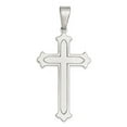 thumbnail image 2 of Sterling Silver Polished Cross Pendant, 2 of 3