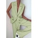 thumbnail image 2 of Conjunto PRETTYGARDEN Mujer Blazer sin Mangas y Pantalones Palazzo Talla L, 2 of 7
