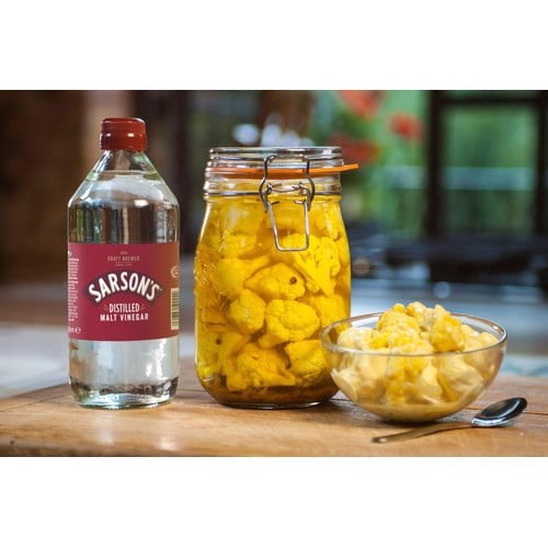 Sarson's Distilled Malt Vinegar 568ml, British Import (Pack of 2)