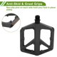 thumbnail image 3 of Pedal de bicicleta de nylon universal Unique Bargains, pedal plano negro con tiras reflectantes, ajuste para ejes de 14mm, pedal de bicicleta antideslizante para BMX MTB bicicletas de carretera 1 par, 3 of 7