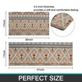 thumbnail image 7 of Orange Geometric Diamond Cross Pattern Kitchen Rugs Sets Of 2,Anti Fatigue Kitchen Mat Rugs Non Slip Washable,Decorative Kitchen Floor Mats for Kitchen,Sink,Laundry,17"x30"+17"x47", 7 of 7