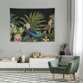 thumbnail image 2 of FUMJ Tropical Plants at Night Tapestries Large Size 40x30 Inch Jungle Animal Birds Toucan Clam and Banana Tree Tapestry for Bedroom Aesthetic College Dorm Wall Tapestry, 2 of 7