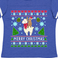 thumbnail image 4 of Inktastic Merry Christmas Sloth and Llama Ugly Sweater Style Boys or Girls Toddler T-Shirt, 4 of 5