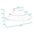 thumbnail image 4 of NIUBEE Acrylic Cupcake Stand Dessert Display with Anti-Slip Mats Cupcake Tower Party Events Decorations Supplies,2 Pcs, 4 of 8