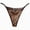Brown, variant on Lace Thongs for Women with Rhinestone Strap,Sexy Underwear,Seamless ,Breathable Panties (Grey, One Size)