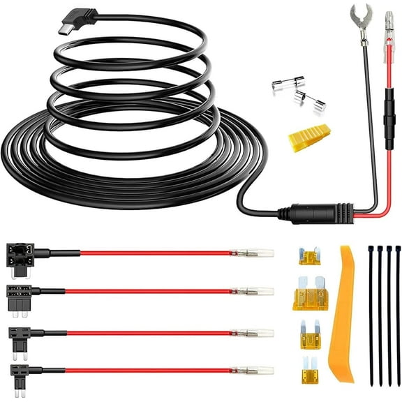 Radar Detector Hardwire Kit,Direct Wire Wiring kit for Escor t Valentine One Unide n Beltronics Cobr a Radar Detector Quick Connection Plug and Play Power Cord Cable(13FT Type C)