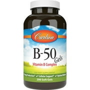 Carlson Labs - B50 Gel Vitamin B Complex - 200 Softgels