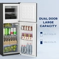 thumbnail image 4 of HOMCOM Mini-Frigo avec Congélateur 4,6 Pi3 Réfrigérateur Compact à 2 Portes Noir, 4 of 10