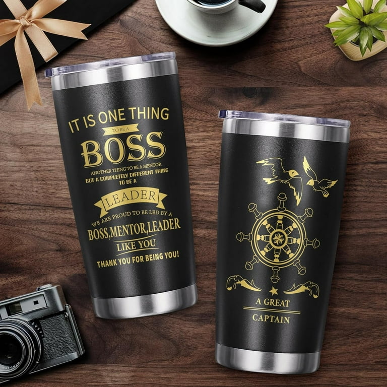 Boss Day Gifts for Men Him, Farewell Gifts for Boss Tumbler for