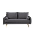 thumbnail image 5 of US Pride Furniture Villeda 70''W Polyester Square Arms Loveseat Gray, 5 of 7