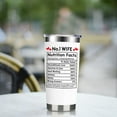 thumbnail image 6 of Gifts For Wife from Husband Birthday Valentine''s Day Gift for Wife, Funny Wife Nutrution Facts Tumbler \u2013 Happy Bday Chirstmas Presents For Wife- Best Wife Cup Gift Set with Lid Straw 20 oz, 6 of 6