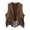 Brown, variant on Toddler Boys Girls Vests Western Cowboy Tassel Design Sleeveless Soft Party Performance Dress Up Wear Stylish Oktoberfest Outfits,Size 3-4Y