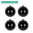 thumbnail image 3 of Bola de Navidad de plástico ecológica de color negro de 4 a 15 cm para decoración de árbol de Navidad, colgante para regalo de Año Nuevo, 3 of 5
