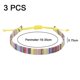 thumbnail image 2 of 3 piezas de pulsera de tobillo ajustable, pulsera de tobillo unisex, tobillera de playa, accesorios coloridos para festivales, 2 of 5