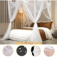 thumbnail image 2 of Mosquitera para cama, mosquitera grande de cuatro puertas para suelas de mosquitos efectivas, mosquitera con dosel para cama doble y cama individual (190 x 240 x 210 cm), 2 of 5