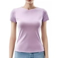 thumbnail image 1 of Playera De Mujer Manga Corta Slim Fit Stretch Ligera Y Suave, 1 of 3