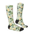 thumbnail image 3 of Fotbe Hawaiian Style print Women's Men's Novelty Crew Socks Cotton Socks Knee High Socks for Walking,Running,Nurses,Pregnancy, 3 of 8