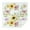 White-3, variant on Sunflower Square Tablecloth 42x42in(107x107cm) – Waterproof Polyester Printed Table Cover, Wrinkle Resistant & Washable for Kitchen Dining Picnic Party Decor