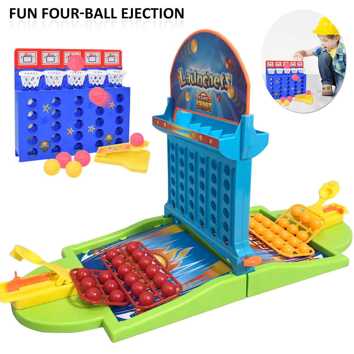 Popular Educational Ball Ejection Connect 4 Shots Ball Four-Line Board Toy kids 