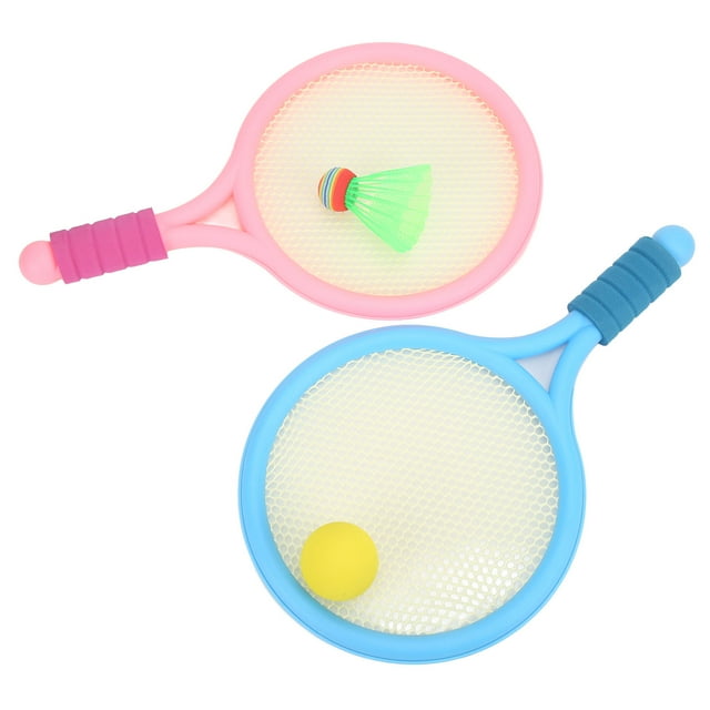 LAFGUR Badminton Rackets For Kids,1 Pair Kids Badminton Racket Tennis Racket Exercise Balance Kids Racket Cute Kids Racquet With Badminton Rubber Ball,Kids Racquet
